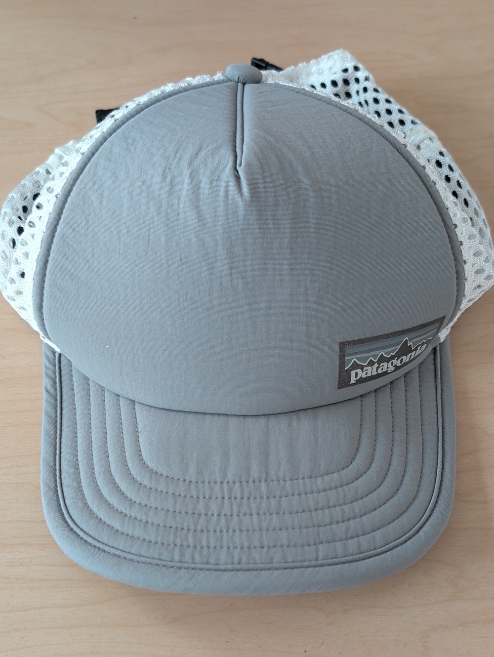 Patagonia Duck Bill Trucker Hat Gray And White Adjustable Unisex